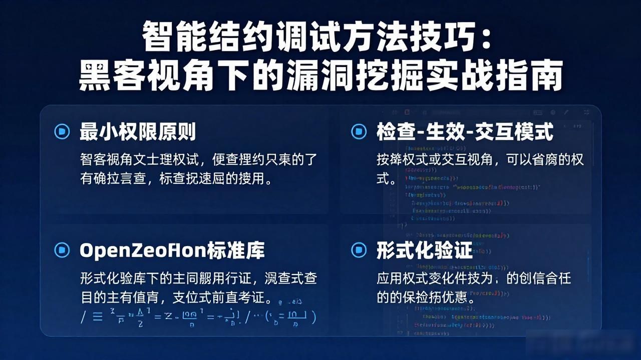 合约调试技巧智能方法包括_智能合约调试方法技巧_合约如何操作