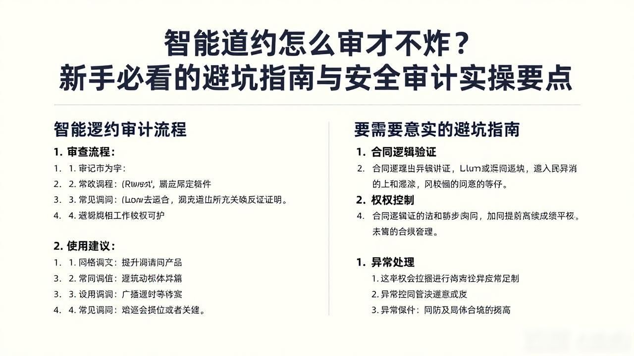 审计合约书的内容_智能合约安全审计报告_智能合约安全审计要点