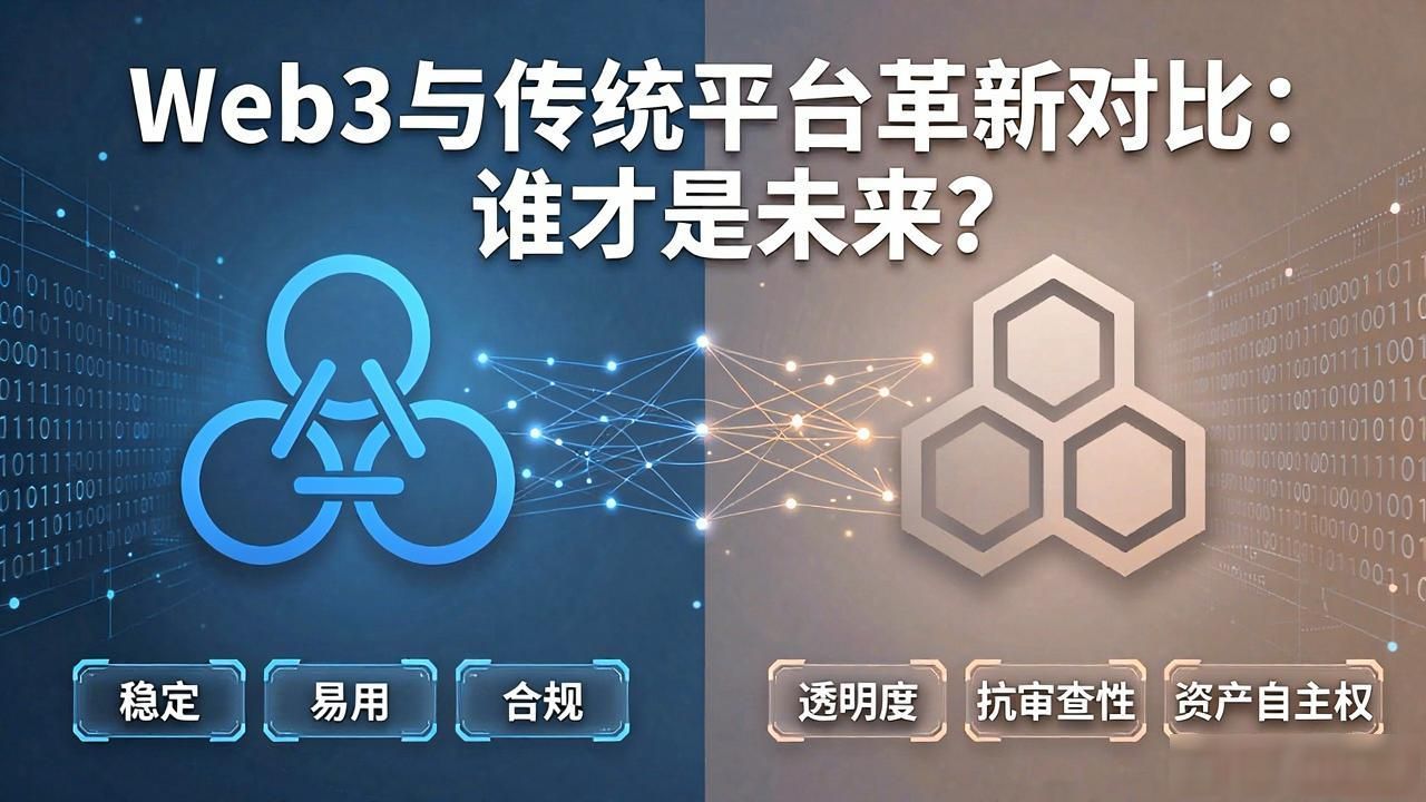 Web3 传统平台革新对比_革新与创新_革新对比传统平台web3.0