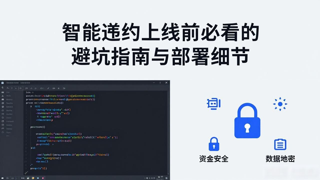 智能合约线上部署注意事项_智能合约部署_智能合约需要的基础工作