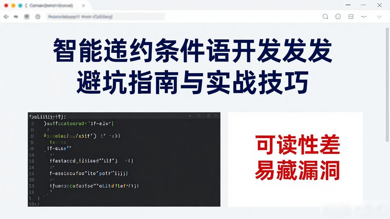 智能合约编写语言_智能合约条件语句开发_合约语句智能开发条件有哪些