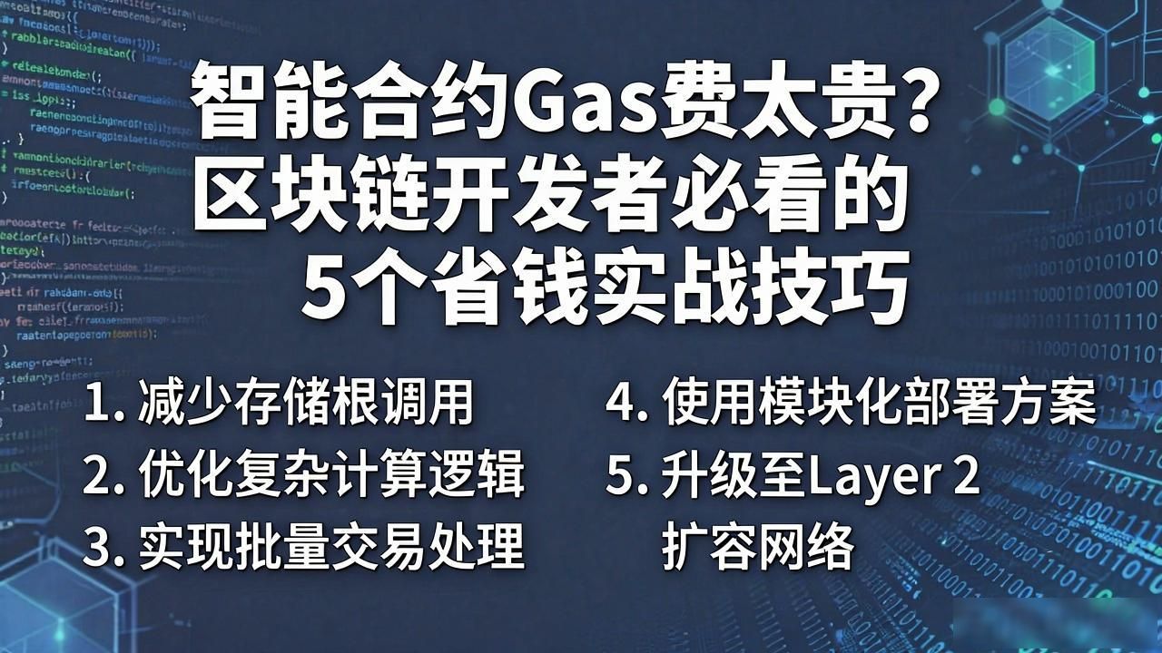 智能合约 Gas 优化技巧_智能合约基础工作_智能合约如何完成交易
