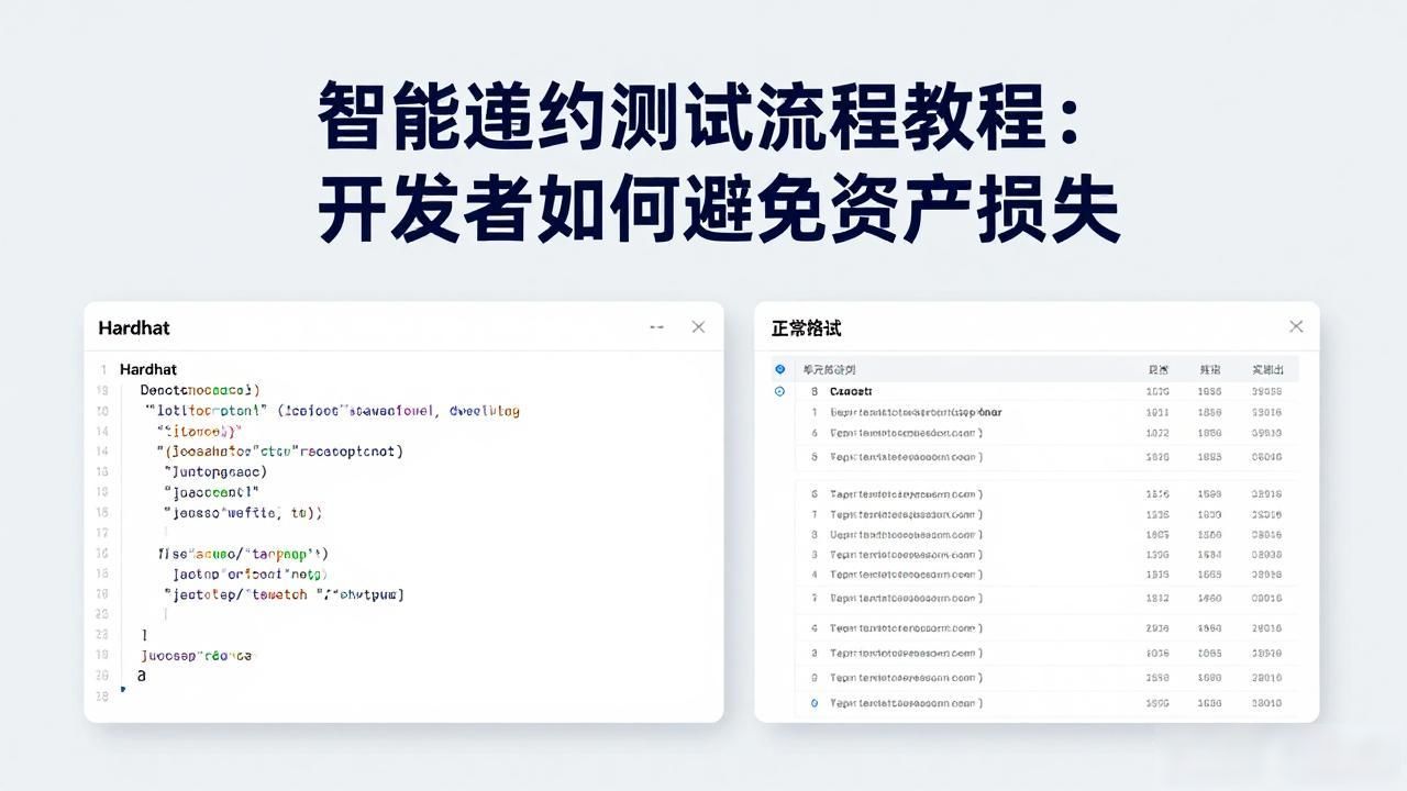 合约教程流程智能测试怎么做_智能合约测试流程教程_智能合约算法