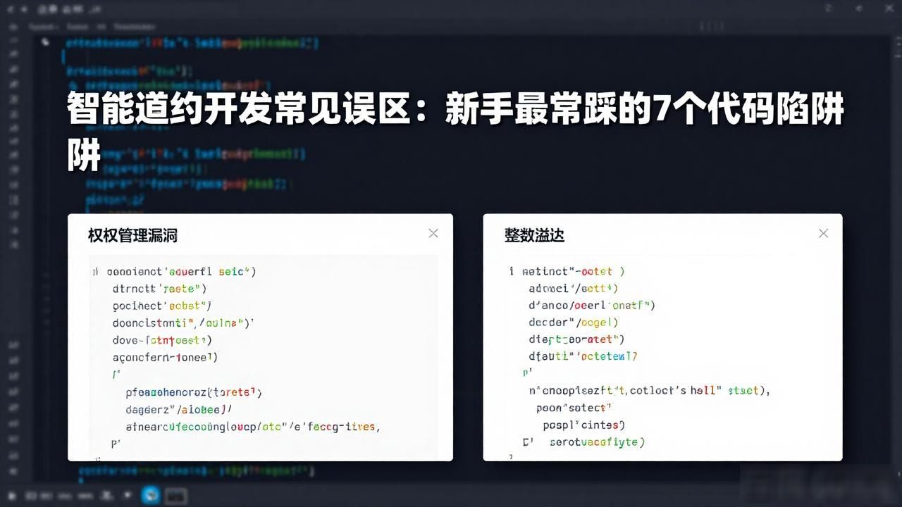 智能合约开发常见误区_合约误区常见智能开发有哪些_智能合约开发工具