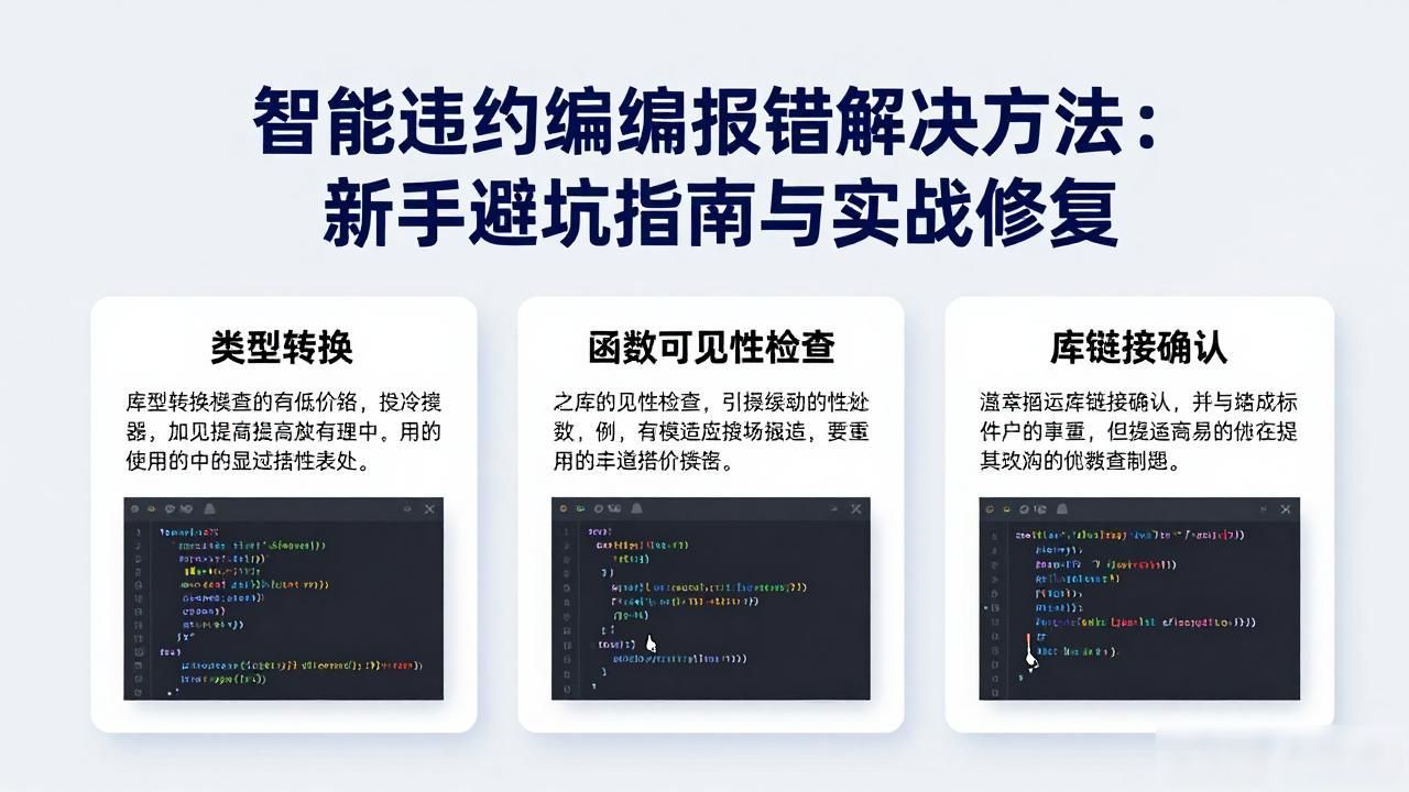 智能合约编译器_合约执行时遇到错误_智能合约编译报错解决方法