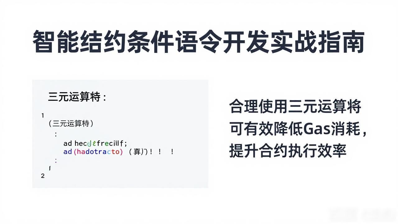 合约语句智能开发条件有哪些_智能合约开发语言_智能合约条件语句开发