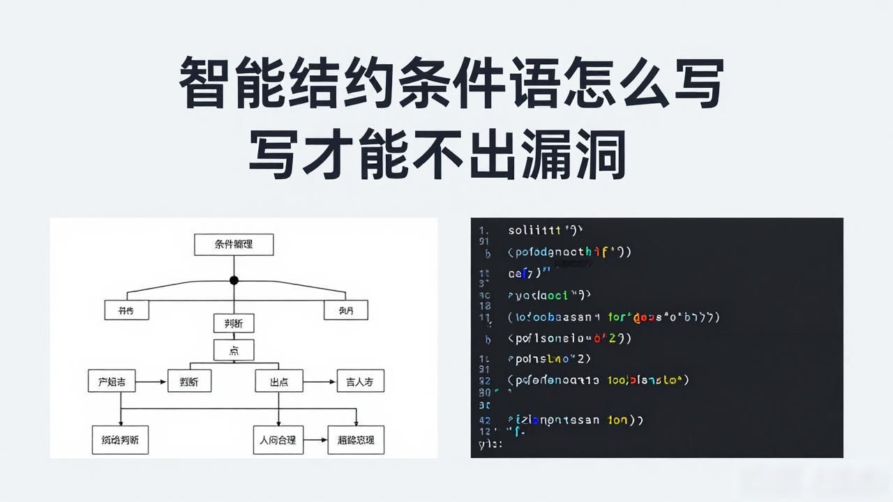 合约语句智能开发条件有哪些_合约语句智能开发条件是什么_智能合约条件语句开发