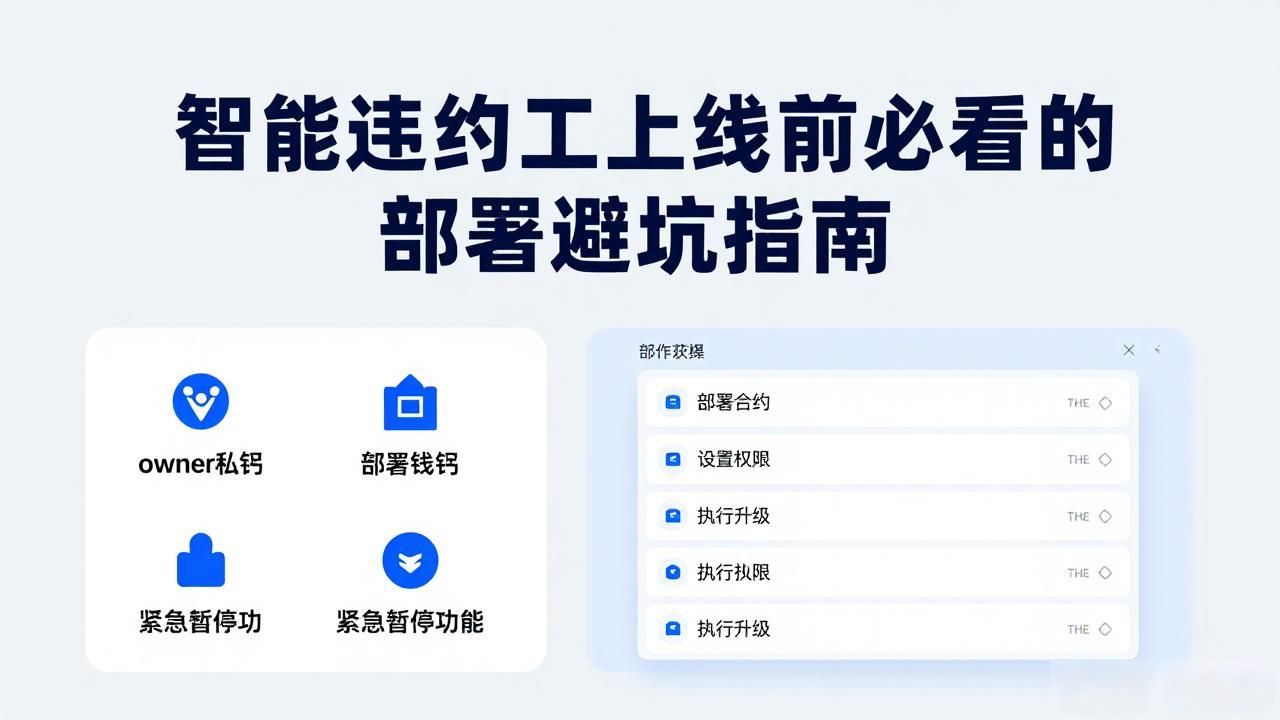 智能合约需要的基础工作_智能合约线上部署注意事项_智能合约部署后可以修改吗