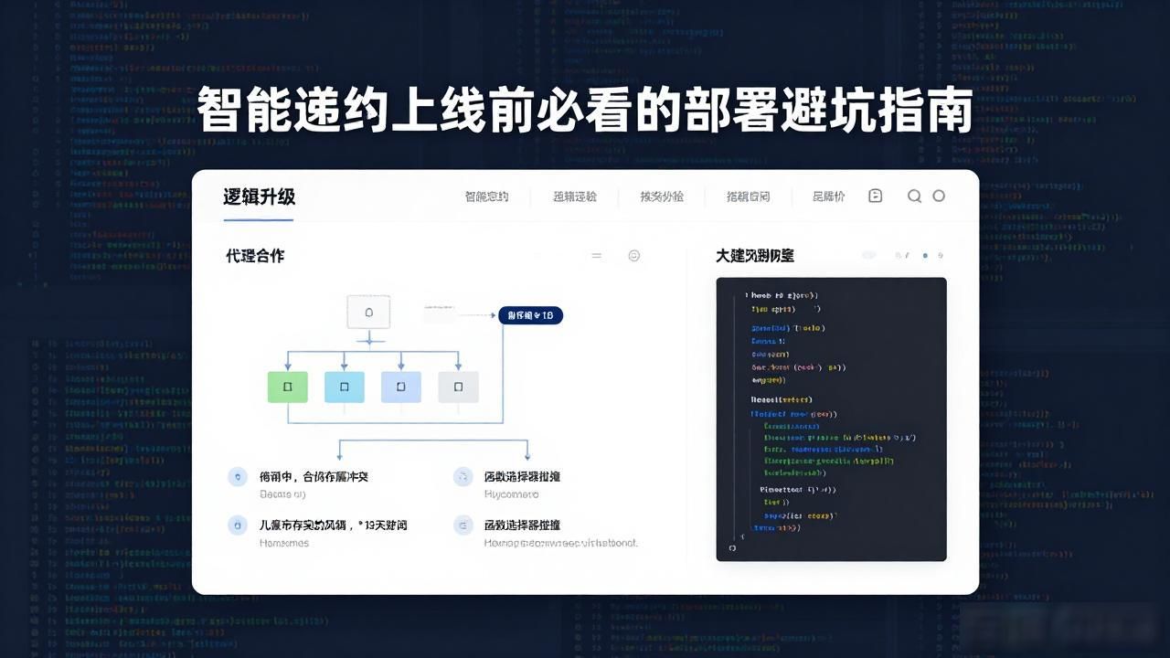 智能合约部署后可以修改吗_智能合约需要的基础工作_智能合约线上部署注意事项