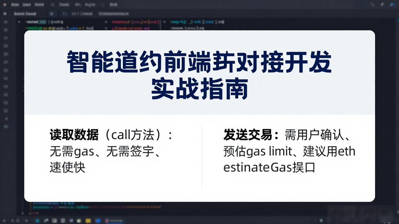 前端合约对接智能开发方案_前后端联合开发_智能合约前端对接开发