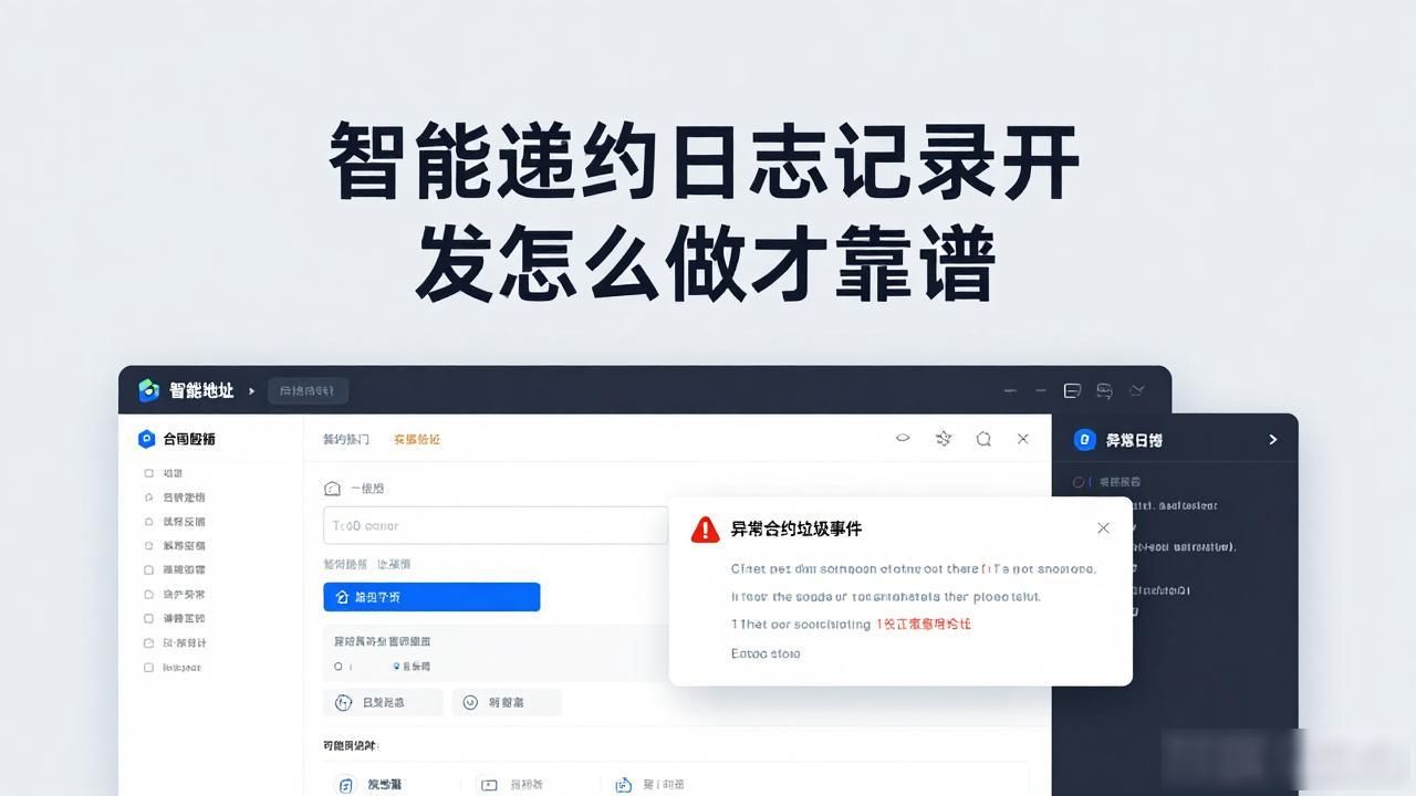 智能合约开发文档_智能合约开发工具_智能合约日志记录开发