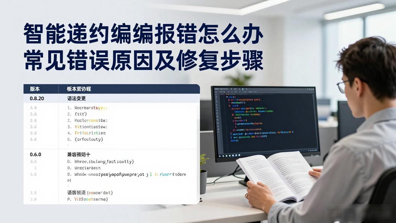合约执行时遇到错误_智能合约编译报错解决方法_智能合约编译器