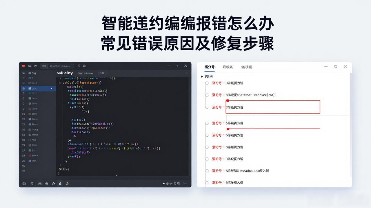 智能合约编译报错解决方法_合约执行时遇到错误_智能合约编译器