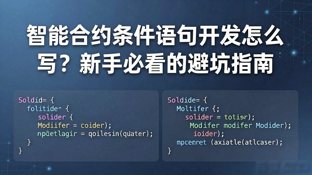 智能合约条件语句开发_智能合约编写语言_合约语句智能开发条件包括