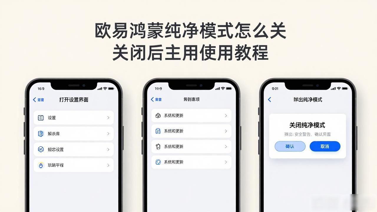 鸿蒙os怎么关闭纯净模式_欧易鸿蒙纯净模式怎么关_鸿蒙os纯净模式