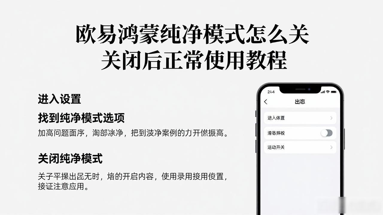 鸿蒙os怎么关闭纯净模式_鸿蒙os纯净模式_欧易鸿蒙纯净模式怎么关