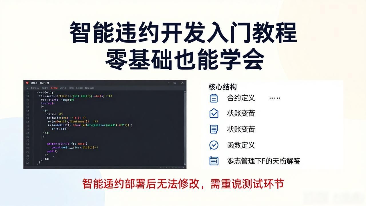 智能合约基础工作_智能合约课程_智能合约基础开发教程