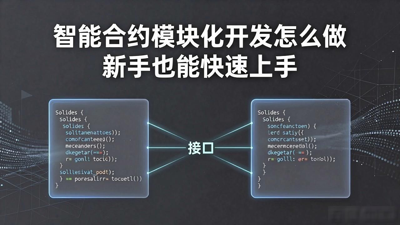 合约模块智能化开发方案_智能合约大模型_智能合约模块化开发