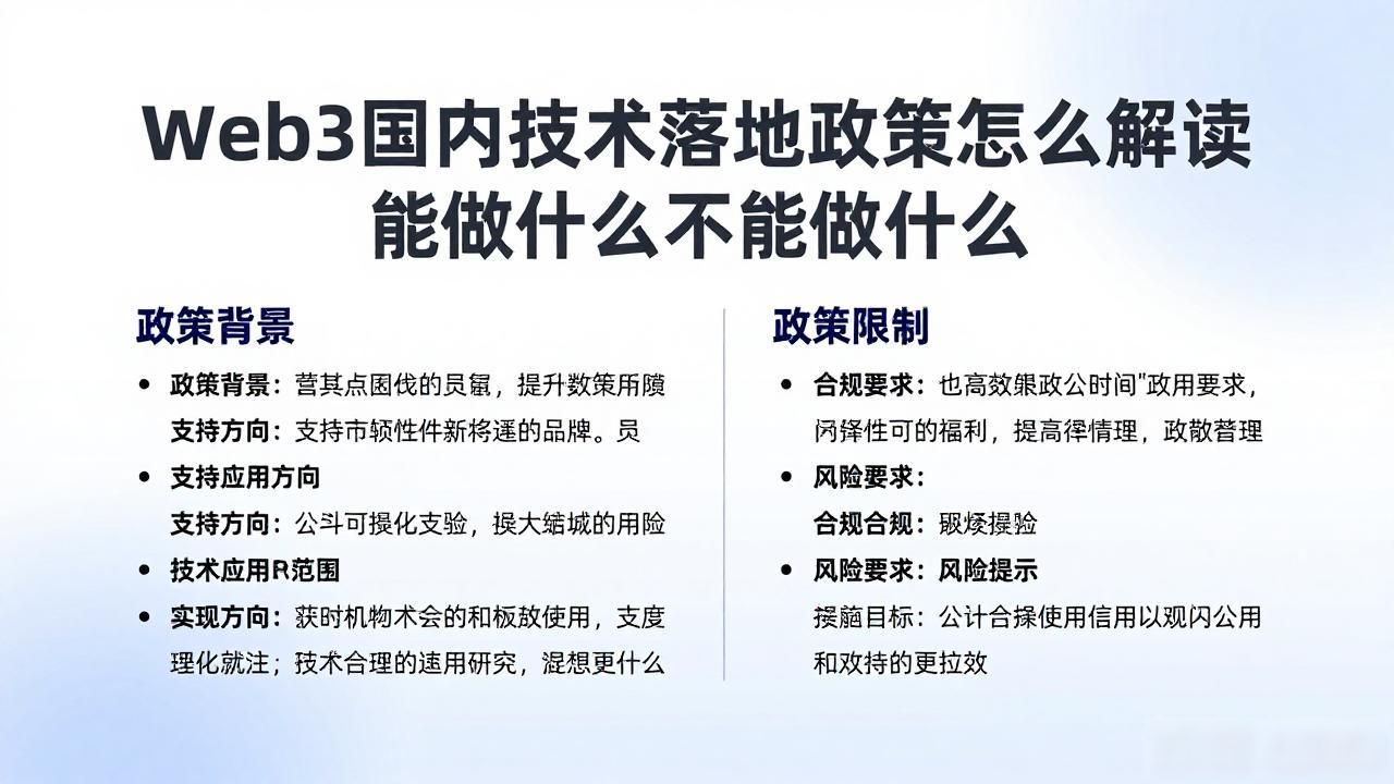 Web3 国内技术落地政策_落地实用的技术_落地政策是什么意思