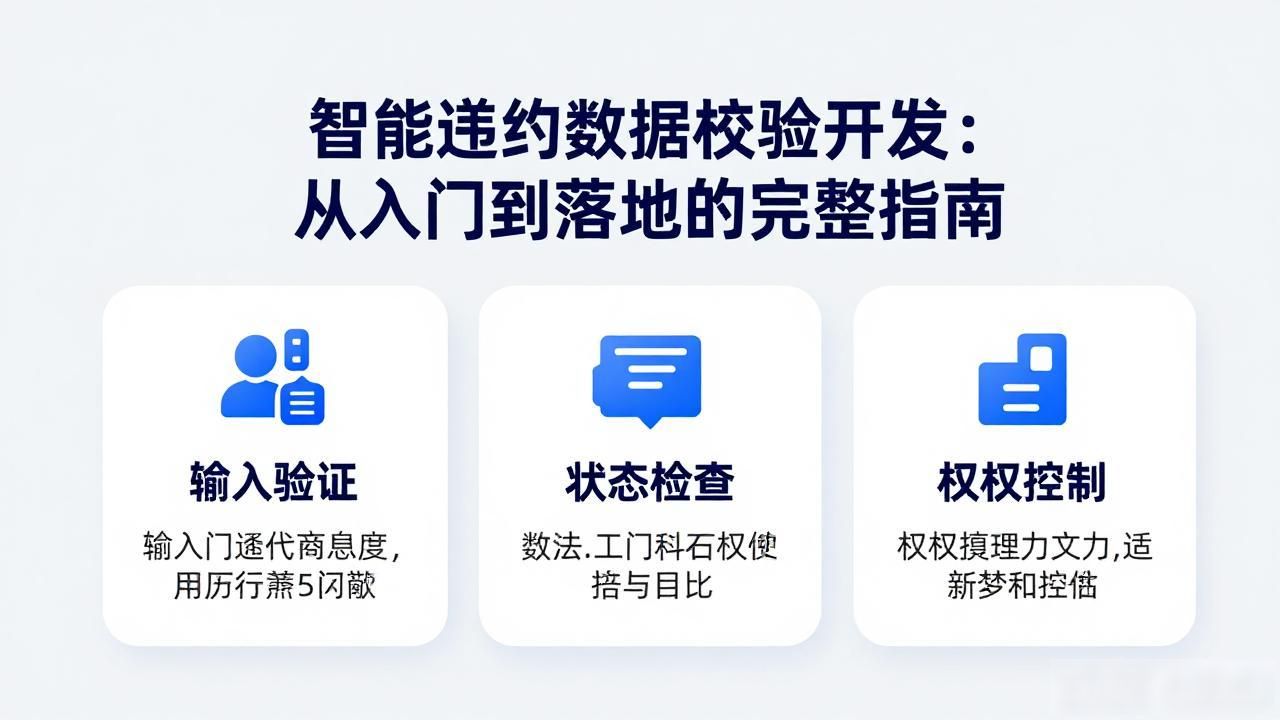 合约校验智能开发数据是什么_智能合约数据校验开发_合约校验智能开发数据包括