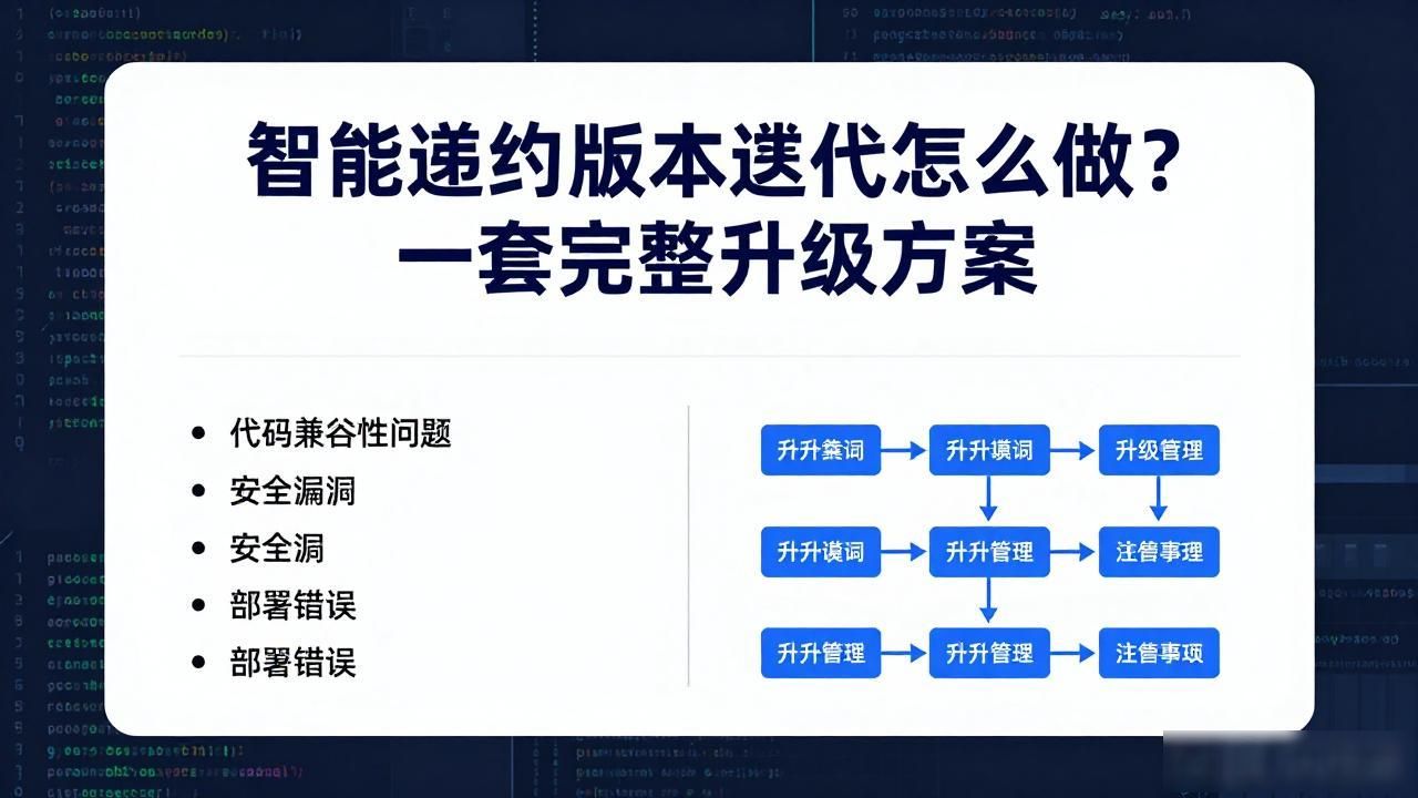 智能合约版本迭代方案_智能合约链上代码_智能合约代码下载