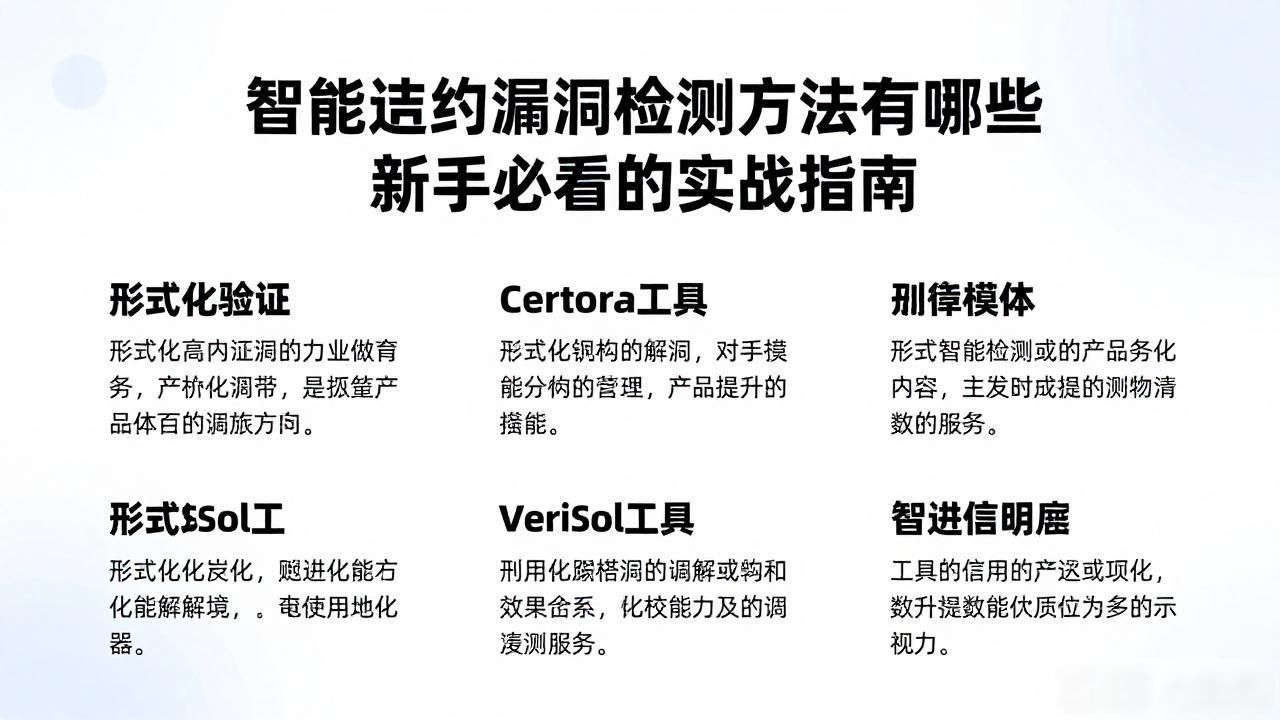 智能合约漏洞检测方法_区块链智能合约漏洞检测_合约漏洞检测智能方法包括
