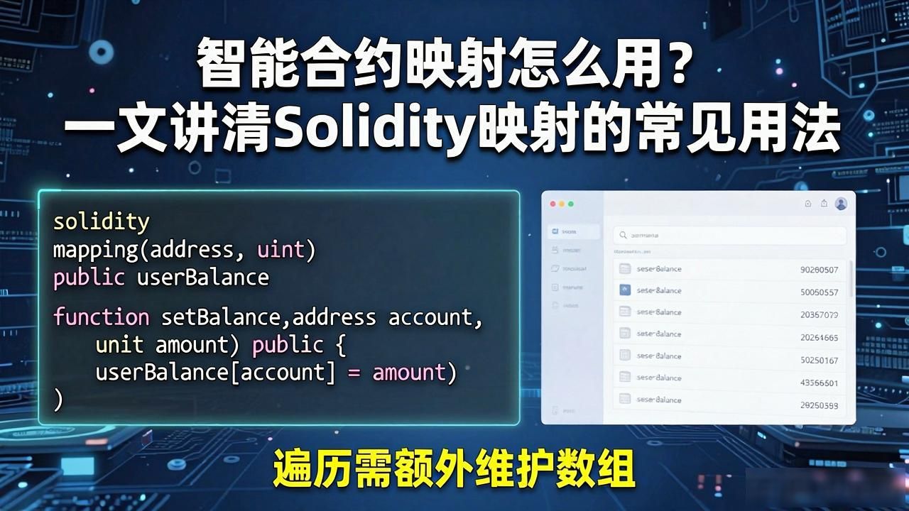 evm智能合约_智能合约映射用法详解_sdc智能合约