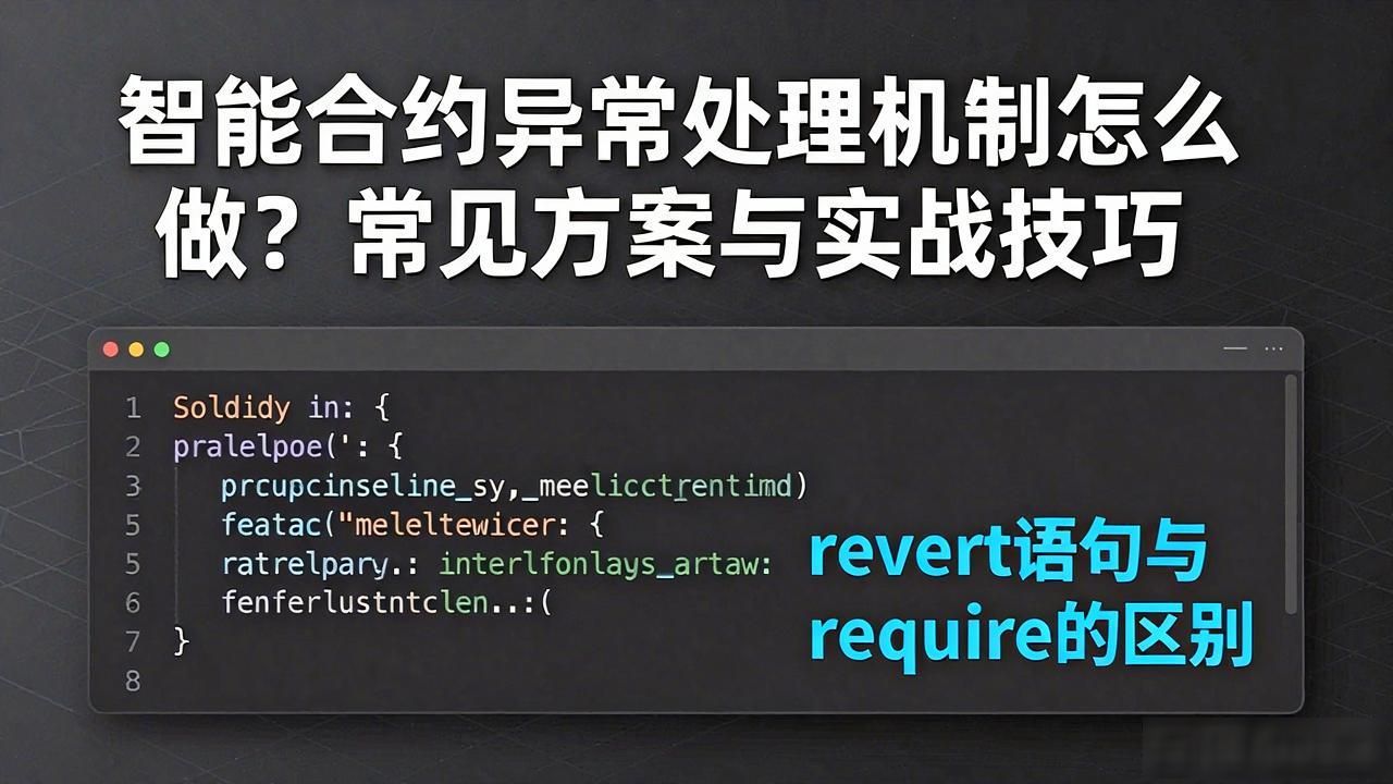 合约异常机制智能处理系统_智能合约异常处理机制_合约异常机制智能处理怎么解决