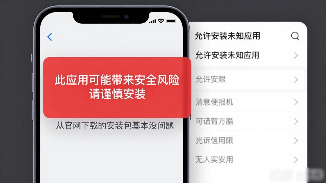 安卓安装app风险提示_安卓风险软件无法安装_欧易安卓安装提示安全风险