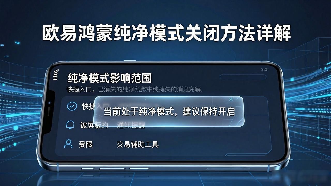 欧易鸿蒙纯净模式怎么关_鸿蒙纯净模式开关在哪里_鸿蒙纯净模式解除