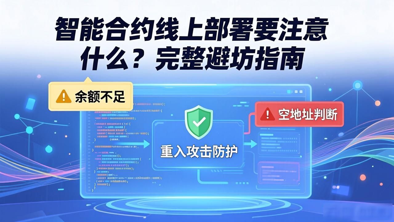 智能合约部署方法_智能合约线上部署注意事项_智能合约实现