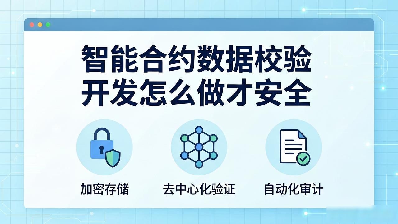智能合约数据校验开发_合约校验智能开发数据是什么_智能合约开发入门