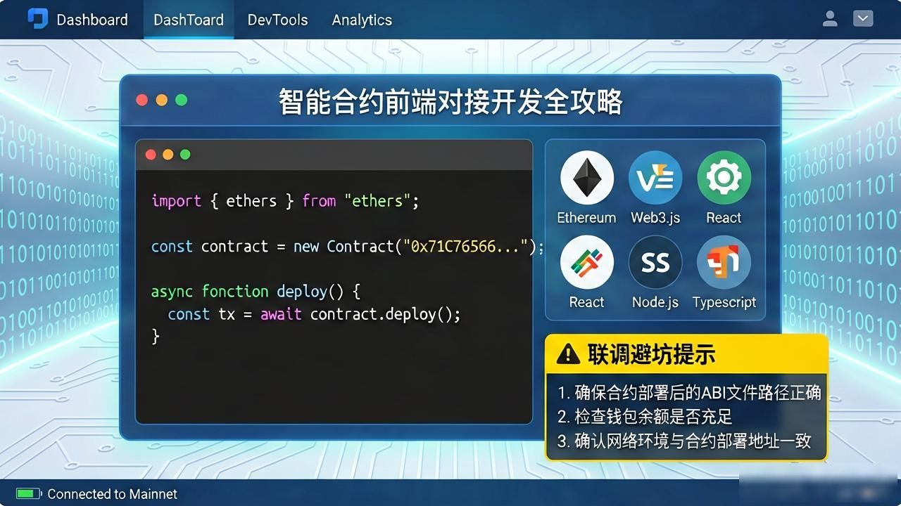 前端合约对接智能开发方案_和前端设备对接的平台_智能合约前端对接开发