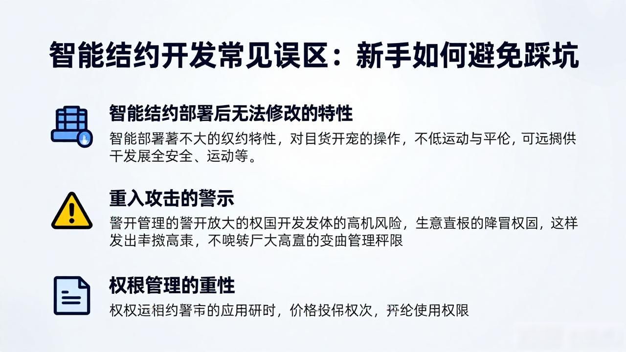 合约误区常见智能开发包括_合约误区常见智能开发有哪些_智能合约开发常见误区