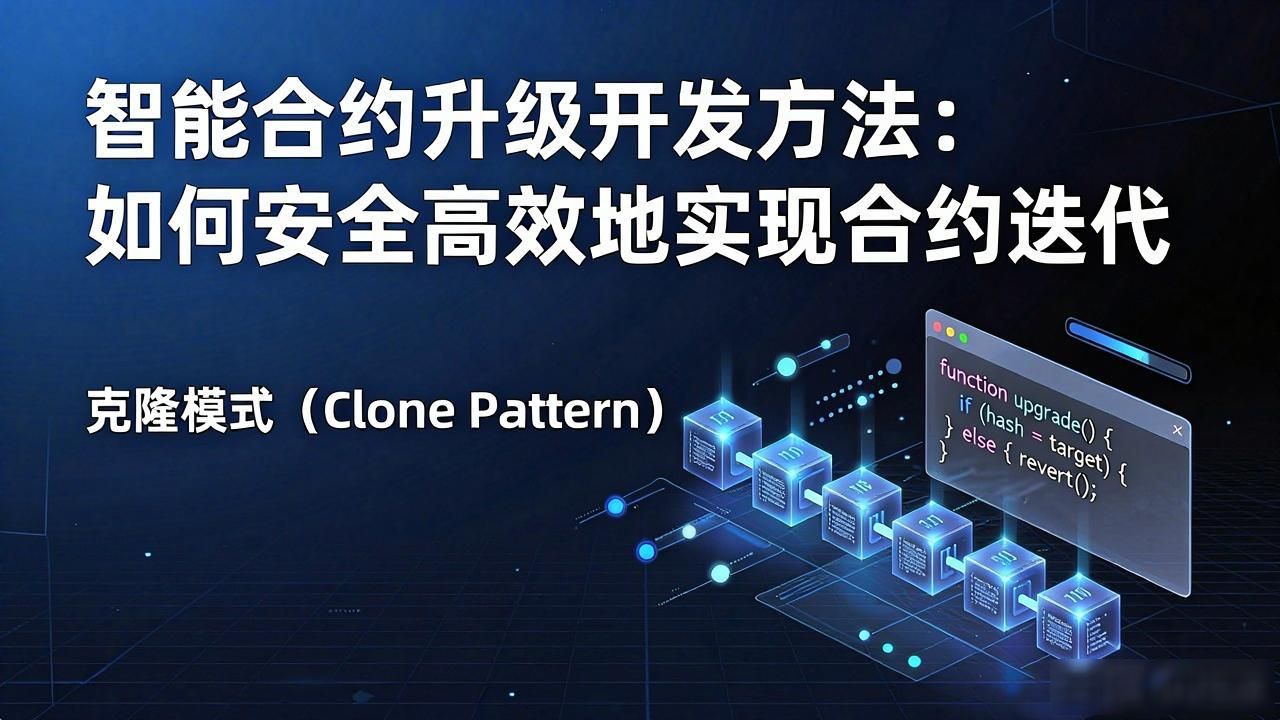 合约智能开发升级方法有哪些_合约智能开发升级方法是什么_智能合约升级开发方法