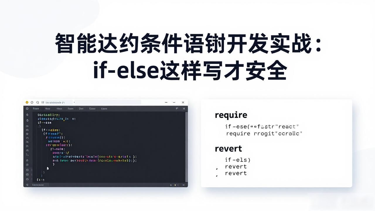 合约语句智能开发条件是什么_智能合约条件语句开发_合约语句智能开发条件有哪些