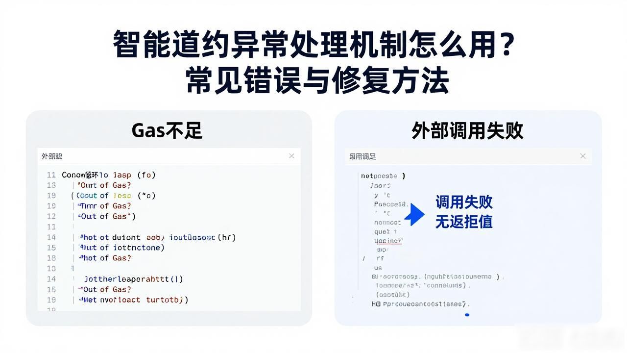 智能合约异常处理机制_合约异常机制智能处理系统_合约状态异常合约处在非正常