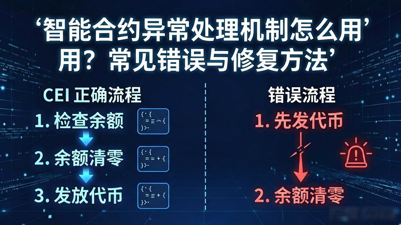 合约状态异常合约处在非正常_智能合约异常处理机制_合约异常机制智能处理系统