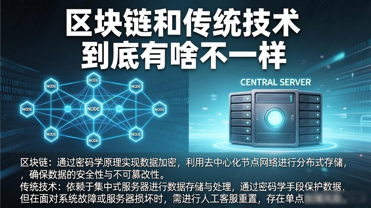 区块链技术与传统行业_区块链区别对比传统技术有哪些_区块链传统技术对比区别