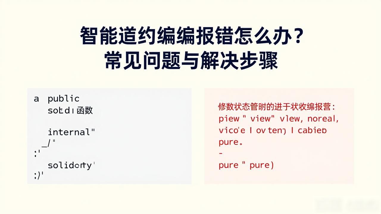 智能合约编译器_智能合约编译报错解决方法_合约执行时遇到错误