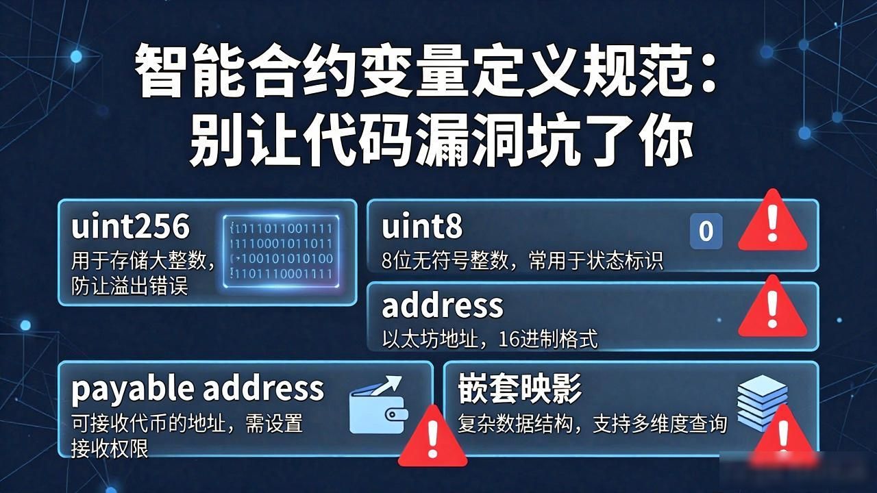 合约变量定义智能规范有哪些_智能合约变量定义规范_合约变量定义智能规范是什么