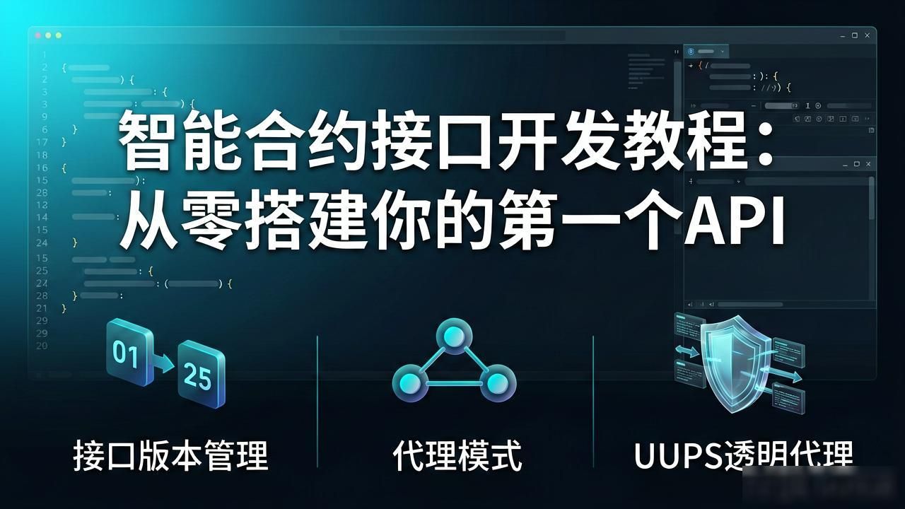 智能合约接口开发教程_智能合约开发语言_合约教程接口智能开发怎么做