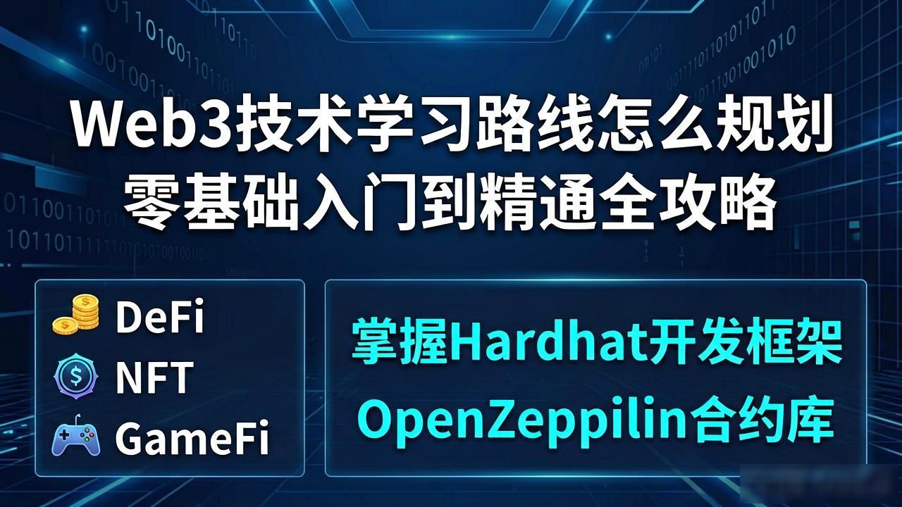 Web3 技术学习路线规划_路线规划方案_路线规划模板