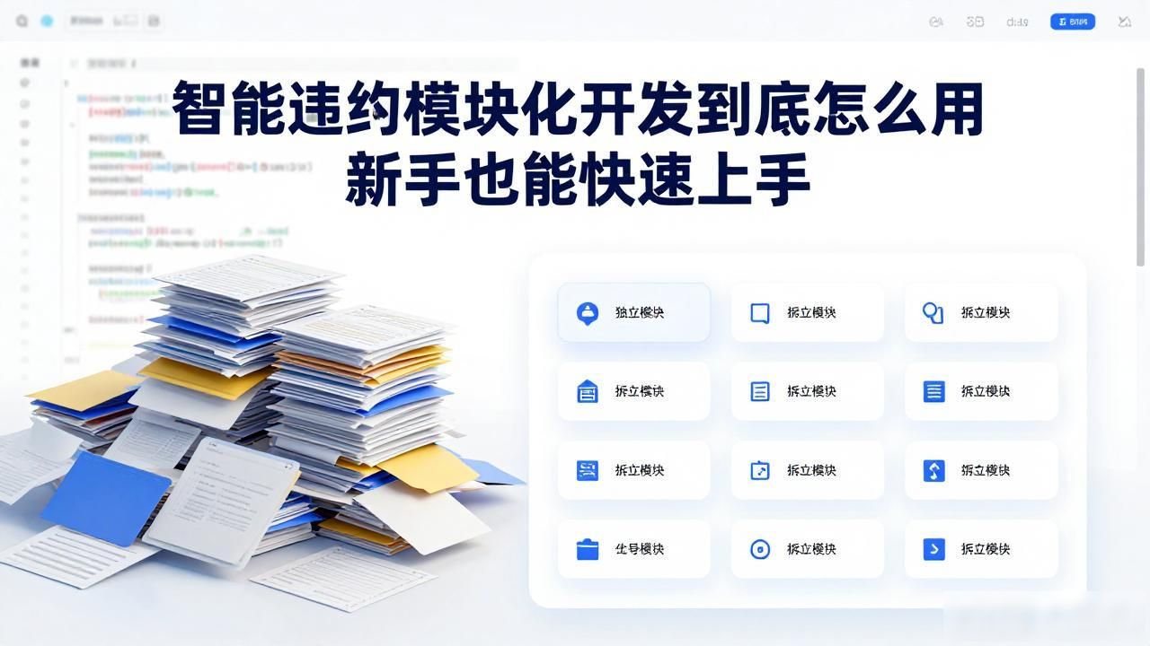 智能合约模型_智能合约开发_智能合约模块化开发
