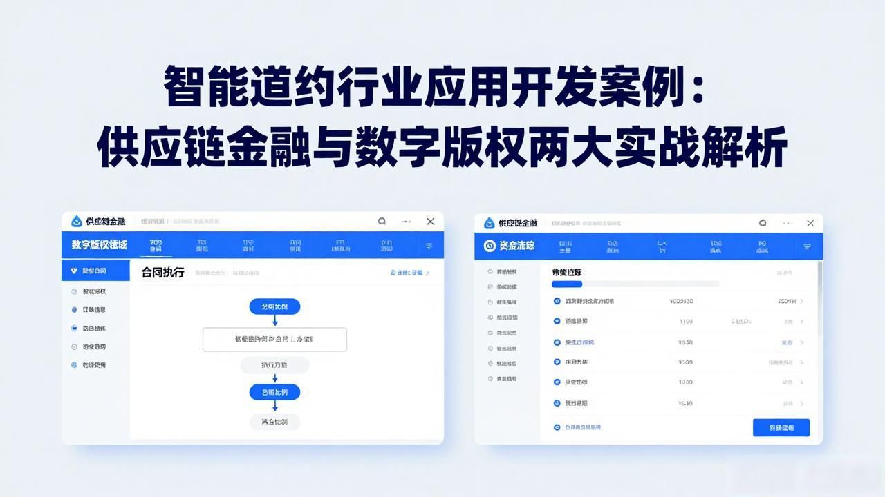 智能合约案例_智能合约开发_智能合约行业应用开发案例