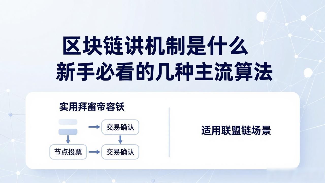 区块链共识算法和共识机制_区块链共识机制介绍_区块链中的共识机制